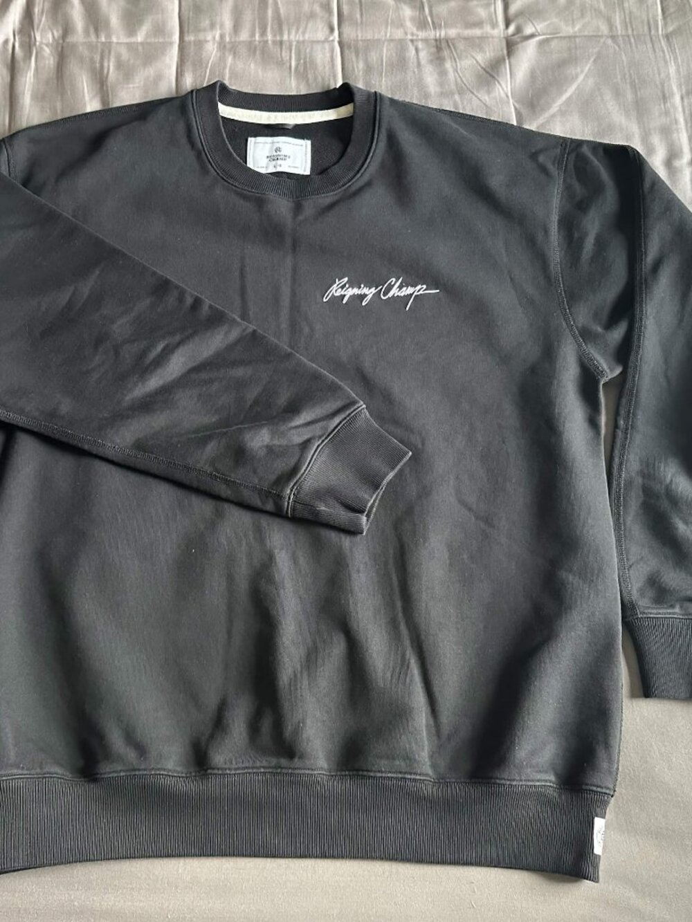 Reigning Champ Signature Midweight Terry Relaxed Crewneck L